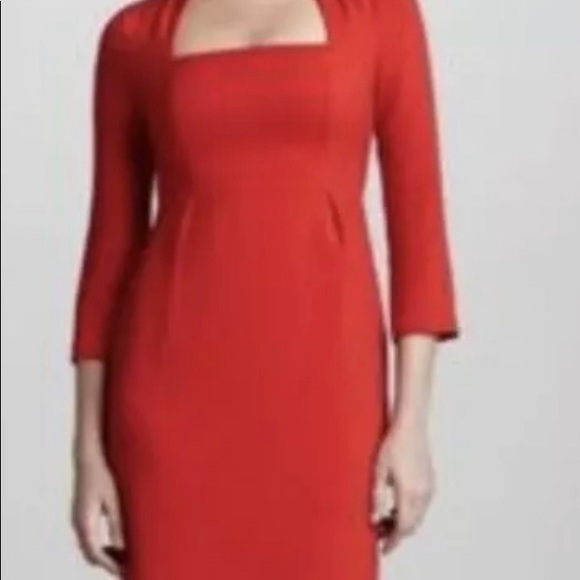 Kate Spade Red Holiday Dress❤️ Sheila Square Neck Dress - Picture 8 of 8
